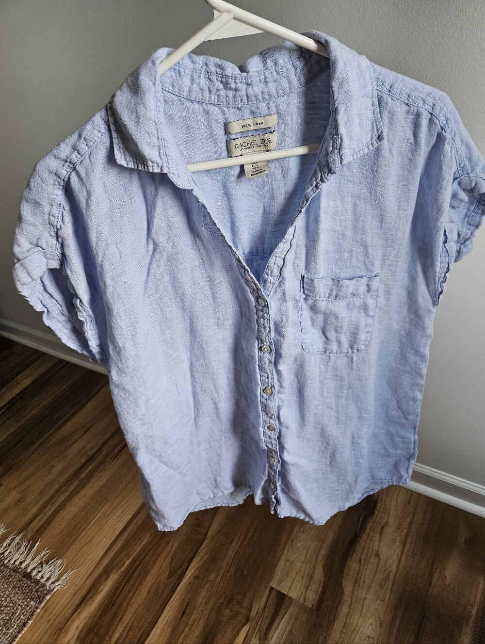 Rachel Zoe 100% Linen Button Down